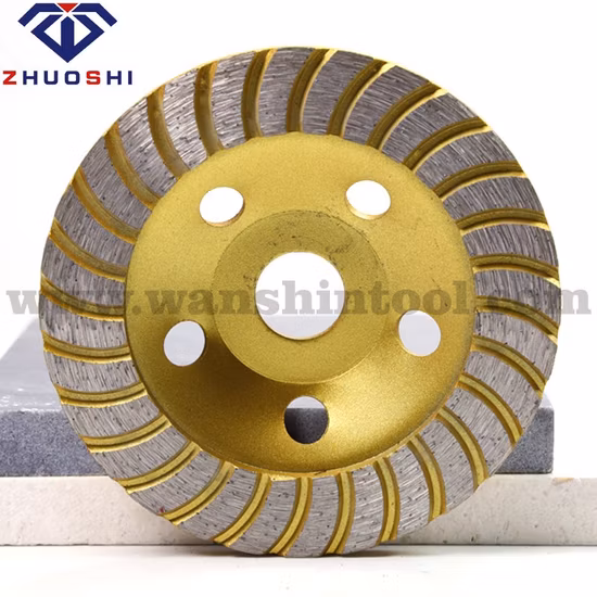 125mm Turbo Segment Diamond Cup Wheel Concrete Grinding Tool Granite Polishing Tool