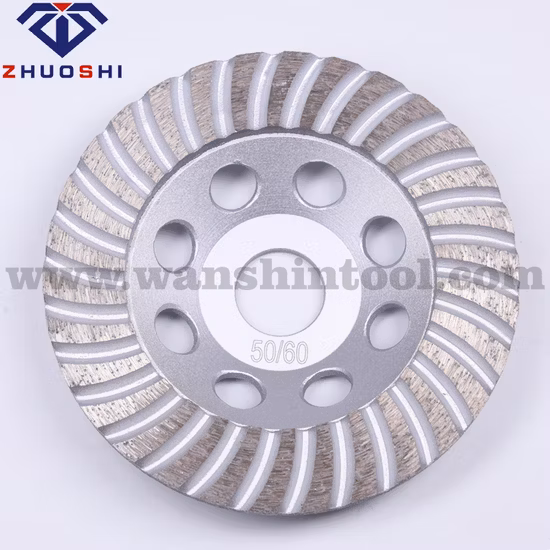 Herramienta de pulido de granito, rueda de copa de diamante de segmento Turbo de 125mm, herramienta de pulido de hormigón